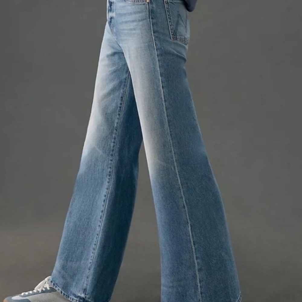MOTHER Superior The Tomcat Wide Leg Jeans in Pretty Is As Pretty Does Size 25 - Picture 3 of 6